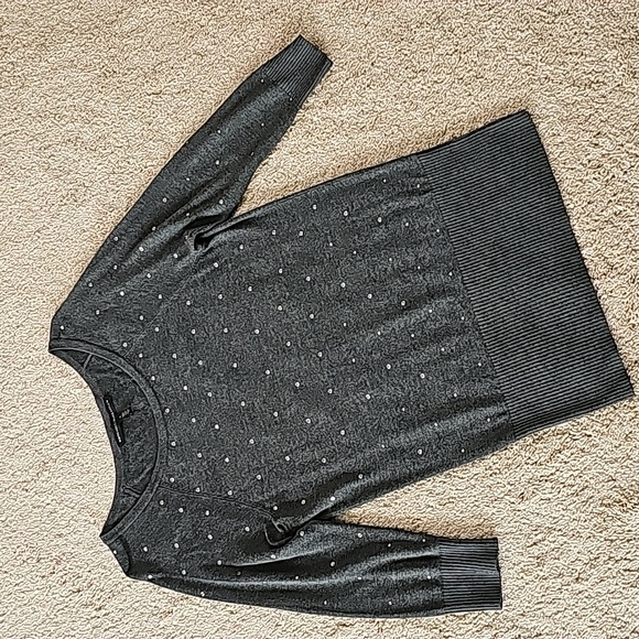 WHBM Light Knit Jeweled Top size S - Picture 2 of 10